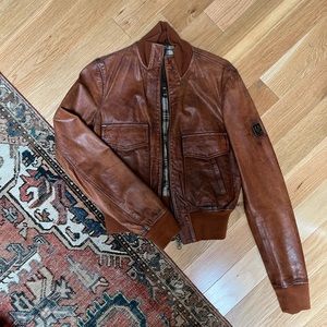 Belstaff Women’s Leather Bomber Jacket